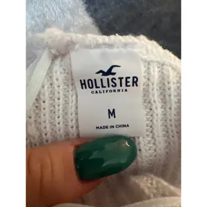 Hollister White Lace Reversible Cropped Crossover Sweater Cotton thumbnail 3