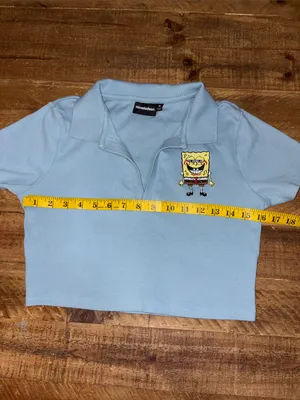 Nickelodeon Ribbed Polo 🍍 SpongeBob 🧽 Crop Top thumbnail 4