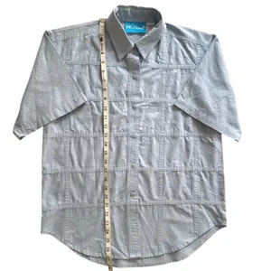 Ol' Paint Retro Western‎ Shirt Textured Cotton Light Blue Button Up Women's M thumbnail 4