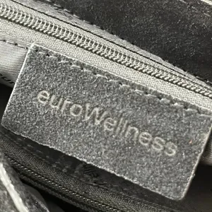 COPY - EuroWellness‎ Black Suede Purse Silver Gold Grommets thumbnail 8
