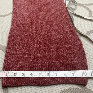 Lulus Comfy Cutie Rusty Rose Chenille Wide Leg Pull On Sweater Pants, Size Small thumbnail 9