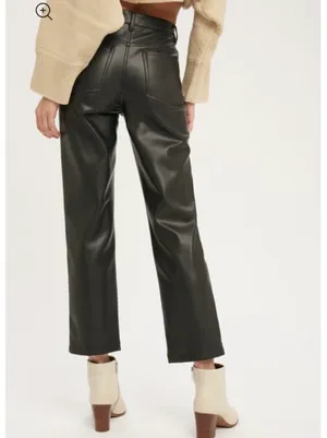 BOUTIQUE LEATHER PANTS Black Size M thumbnail 2