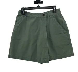 Orage Green Cotton Wrap Skort Shorts Womens 12 Used thumbnail 1