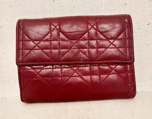 Christian Dior Lady Dior Leather Compact Wallet thumbnail 1