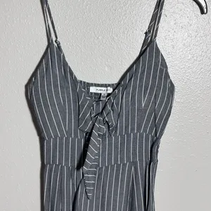 Purple Snow Women‎ Gray Striped Dress size Small thumbnail 3