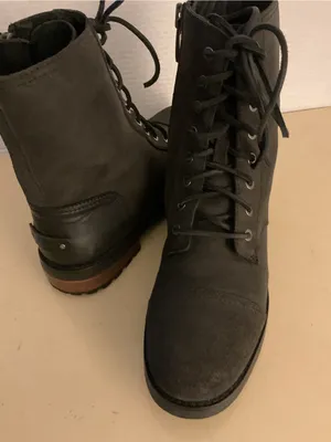 UGG Women's Black leather Lace-Up Combat Kilmer II Boots US 9 thumbnail 7