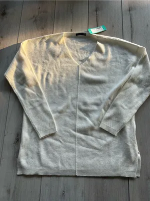 Staccato Eyrwin V Neck Tunic Sweater Off White M NET STITCH FIX thumbnail 5