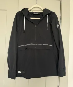 Under Armour Black Windbreaker Rain Jacket - MD/M thumbnail 1