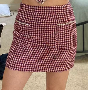 Get Ready With Me LTD Tweed Plaid Skirt thumbnail 2