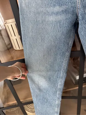 AGOLDE 90s Pinch Waist High Rise Straight Jeans Harmonic light wash denim thumbnail 7