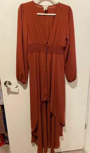 These Three Boutique Orange Rust Cardigan thumbnail 1