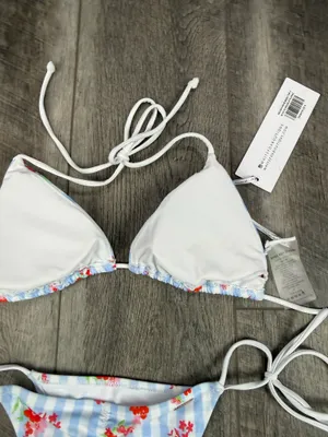 White Fox Blue Gingham Bikini Set  thumbnail 10