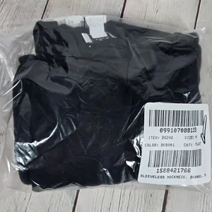 J. Crew Womens Sleeveless Mockneck Top Black BS206 Size M Stretch Knit‎ thumbnail 8