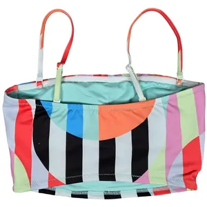 Sanctuary Swim Multi Color Striped Bandeau Bikini Top SABH23401 Small‎ NEW thumbnail 2