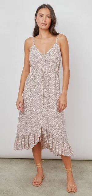 Rails Frida Dress Size XS Garden Party Midi Ruffle Hem Cottagecore thumbnail 1