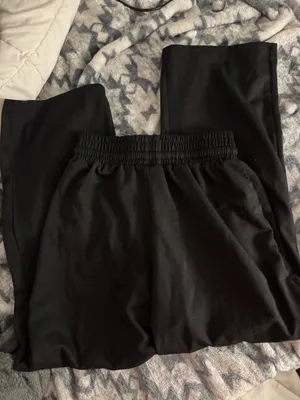 Shein Petite High-Waisted sweatpants wide leg thumbnail 3