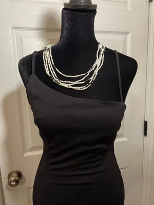Lulus Sexy black cocktail bridesmaid wedding guest dress thumbnail 6