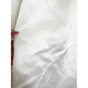 NWT Zara White Satin Halter Asymmetrical Hem Top Medium Tie Back Quiet Luxury thumbnail 11