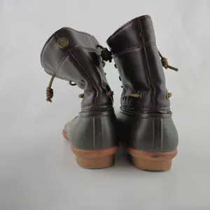 Seven7 Boots Womens 9 Rubber Duck Boots Faux Leather‎ Sheepskin Lining thumbnail 8