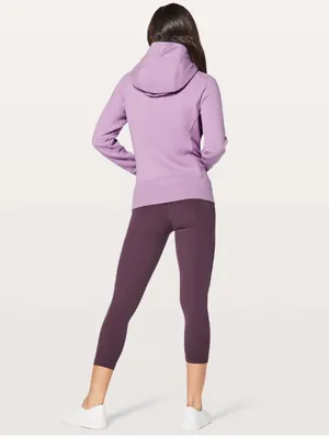 Lululemon Scuba Lilac Quartz Light Cotton Fleece Full Zip Athletic Sweatshirt 6 thumbnail 2
