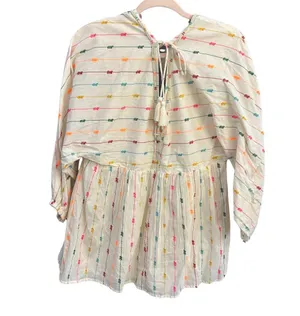 Zara Colorful Multicolor Dotted V-Neck Mini Dress Romper thumbnail 6