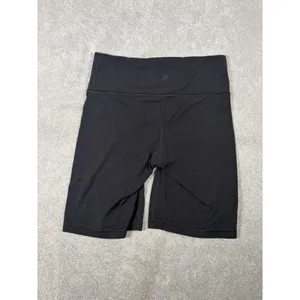 Athleta‎ Mid Rise Elation 8in Inseam Athletic Yoga Biker Shorts Small Black thumbnail 2