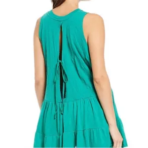 Free People right on time green tunic tank medium thumbnail 4