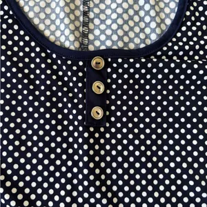 Elegant Black and White Polka Dot Tank Top #057 thumbnail 7