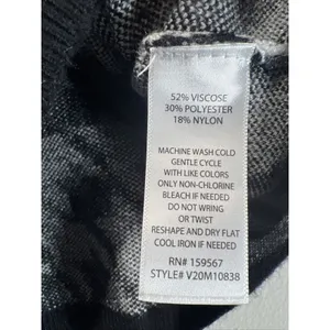 Altar'd State Retro Houndstooth Sweater Knit Crop Tank Top Black XS Bohemian thumbnail 3