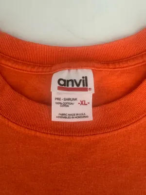 Anvil Vintage Fugitive You Never Saw Me T Shirt XL Orange Streetwear Graphic thumbnail 3
