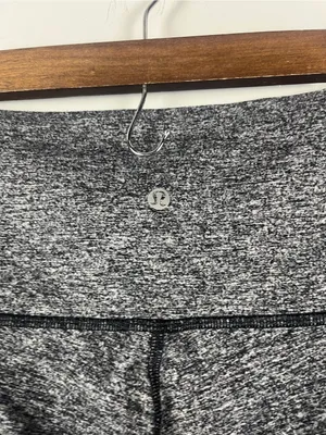Lululemon athletica grey heather leggings size 10 thumbnail 4