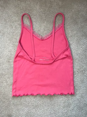 Salmon Ruffled Lace Cami thumbnail 2