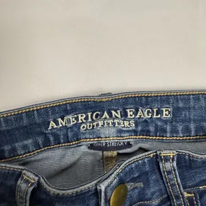 American Eagle Outfitters Women's Skinny Jeans - Blue thumbnail 7