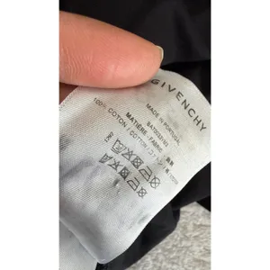 Givenchy Black Cotton 4G Logo Embroidered Neck T-Shirt BA70033YM3 Womens Small thumbnail 8
