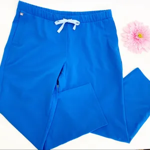 Figs Tonota Cropped Scrub Pants: Royal Blue thumbnail 3