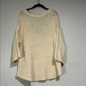 Free People Sweater Chunky Style V-Neck Size Medium thumbnail 4
