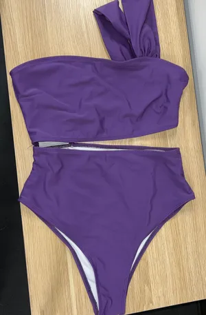 Cut Out Monokini Purple Size M thumbnail 4