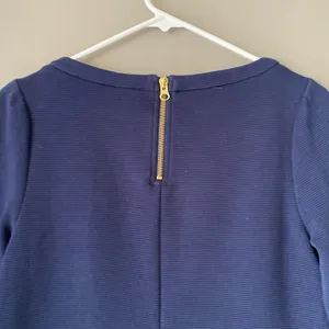 Anthropologie Boden sz‎ 6 blue ribbed cotton mod top thumbnail 5