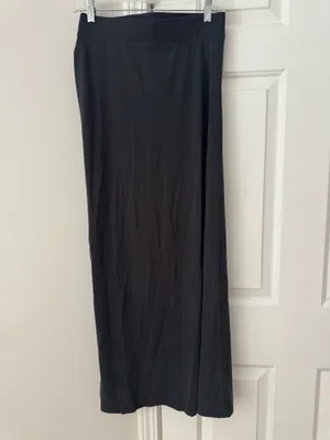 Anthropologie Celandine High-Slit Black Maxi Skirt, Size S thumbnail 9