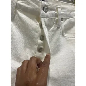 Agolde Quinn Hi Rise White Denim Skirt Sz 27 thumbnail 6