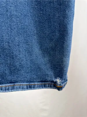 Noisy May Yolanda Straight Fit Wide Leg Jeans in Blue Size 29 x 32 thumbnail 5