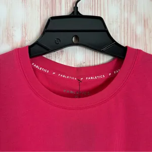 Fabletics Raspberry Fizz Pink 100% Cotton Athletic Tank Top Size XL thumbnail 5