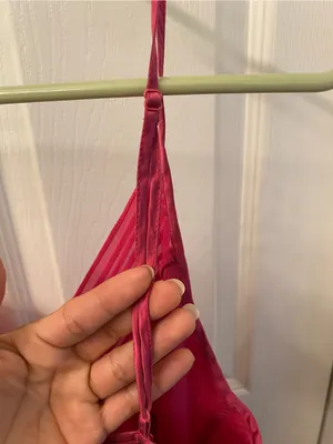 Valerie Stevens Hot Pink Satin Slip with Pleated Hem 100% Silk thumbnail 6