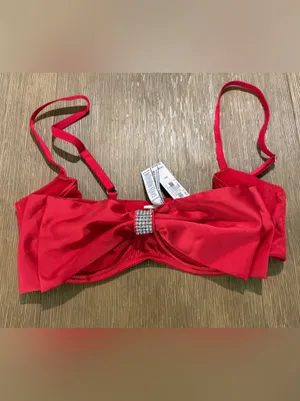 NWT Victoria's Secret Dream ANGELS Wicked Unlined Bow Balconette Bra 34C thumbnail 4