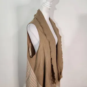 Seven Islands Tan Vest NWT One Size Boho Vest thumbnail 4