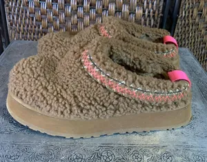 UGG Tazz Braid Platform Slippers Hardwood Size 9 thumbnail 1