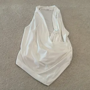 Cutest ASOS Stradivarius Sleeveless Cowl Neck White Top thumbnail 8