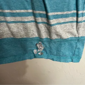 Disney Parks Gray Blue Striped Mickey Mouse T-Shirt Dress‎ thumbnail 5