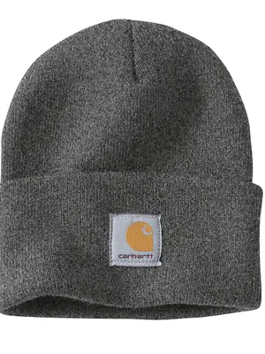 CARHARTT STYLE #A18 Iconic A18 Watch Cap Beanie, Grey, NEW thumbnail 1