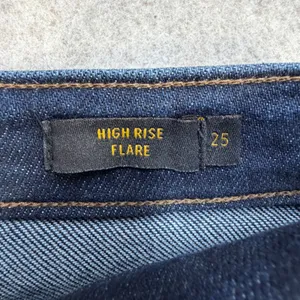 Lee Jeans Women 25 High Rise Flare Blue Boho Retro Western Indie Coastal Cowgirl thumbnail 4